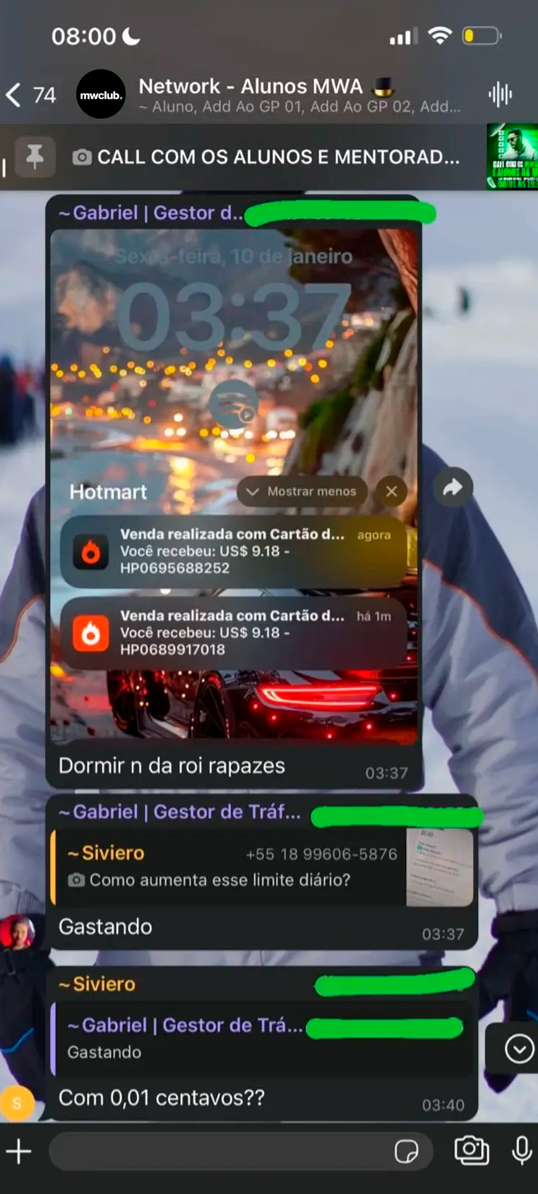 Resultado aluno