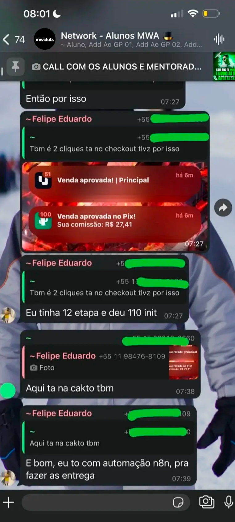 Resultado aluno